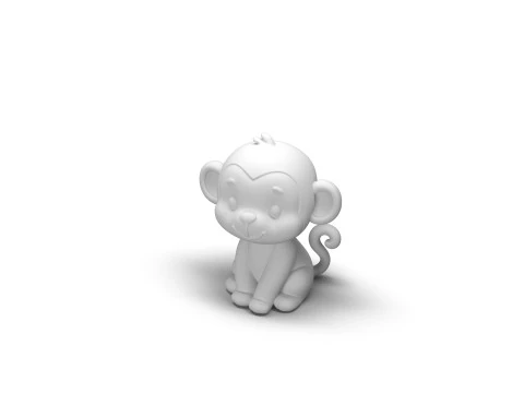 Scimmia dalla coda sfacciata Modello 3D