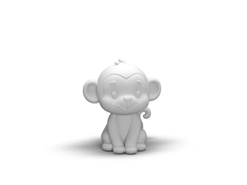 Scimmia dalla coda sfacciata Modello 3D