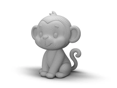 Scimmia dalla coda sfacciata Modello 3D