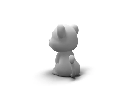 Leopardo con zampe comode Modello 3D