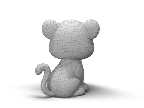 Leopardo con zampe comode Modello 3D