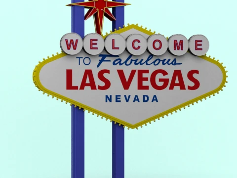 Las Vegas Sign 3D Model