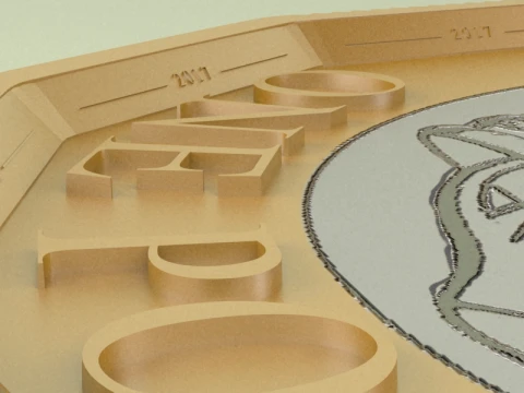 New British Pound Coin 3D Model