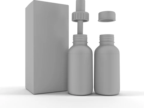 Dropper Bottle 3D Model