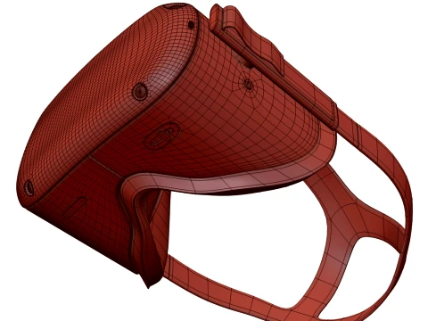 Oculus Quest with Controllers 3D Model