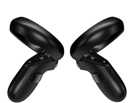 Oculus Quest with Controllers 3D Model