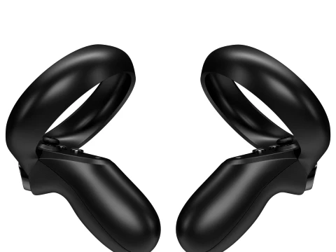 Oculus Quest with Controllers 3D Model