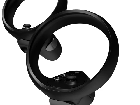 Oculus Quest with Controllers 3D Model