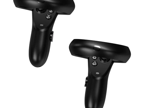 Oculus Quest with Controllers 3D Model