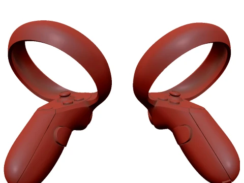 Oculus Quest with Controllers 3D Model