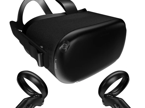 Oculus Quest with Controllers 3D Model