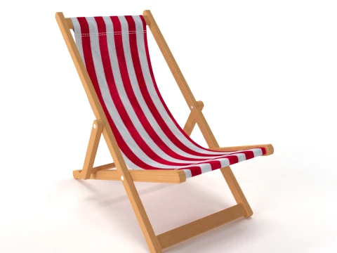 Deck Chair 3D Model