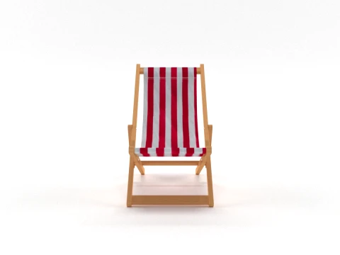 Deck Chair 3D Model