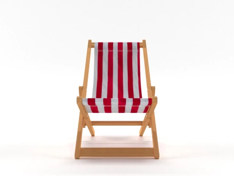Deck Chair 3D Model