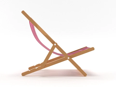 Deck Chair 3D Model