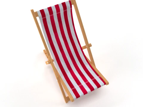 Deck Chair 3D Model