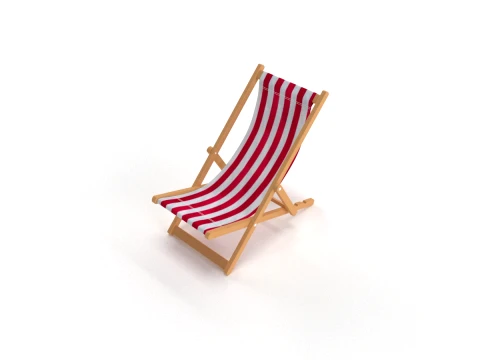 Deck Chair 3D Model