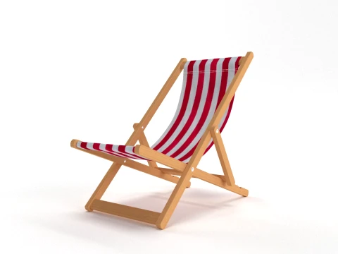 Deck Chair 3D Model