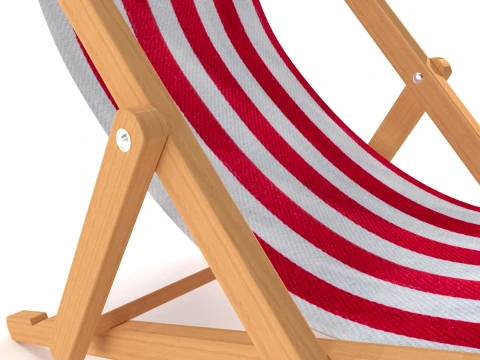 Deck Chair 3D Model