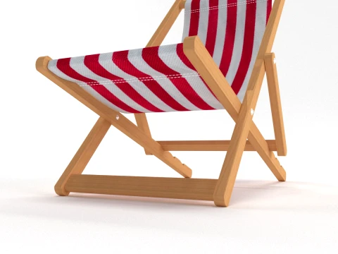 Deck Chair 3D Model