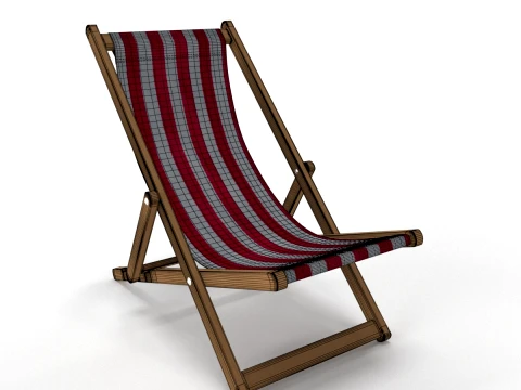 Deck Chair 3D Model