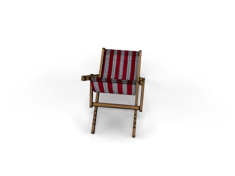 Deck Chair 3D Model