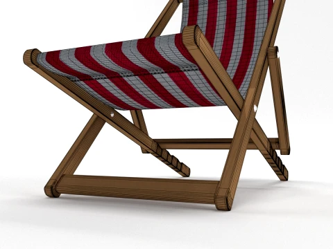Deck Chair 3D Model
