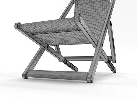 Deck Chair 3D Model