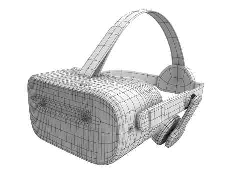Generic VR Headset 3D Model