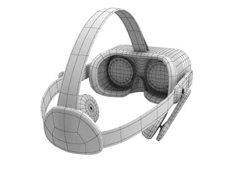 Generic VR Headset 3D Model