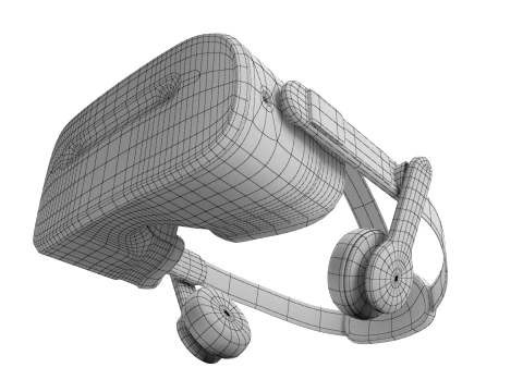 Generic VR Headset 3D Model