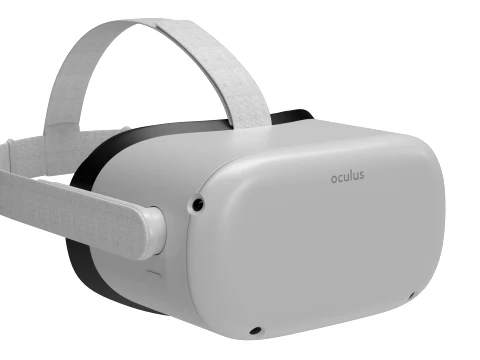 Oculus Quest 2 VR Headset 3D Model