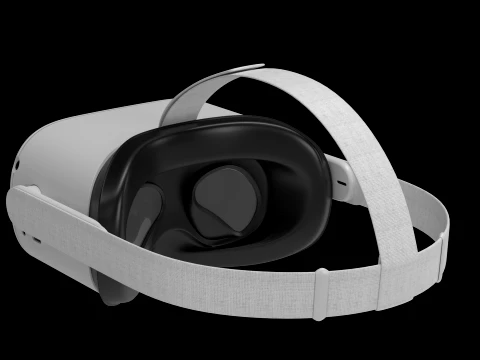 Oculus Quest 2 VR Headset 3D Model