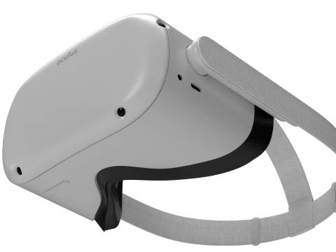 Oculus Quest 2 VR Headset 3D Model