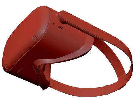 Oculus Quest 2 VR Headset 3D Model