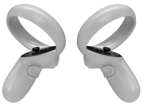 Oculus Quest 2 with Controllers 3D Model