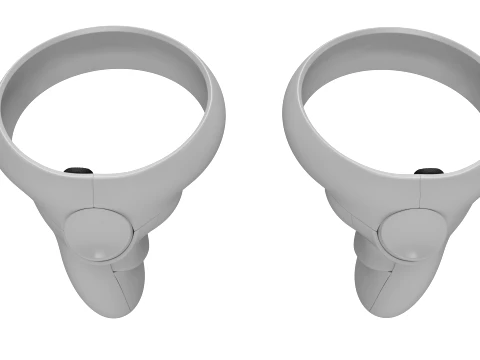 Oculus Quest 2 with Controllers 3D Model