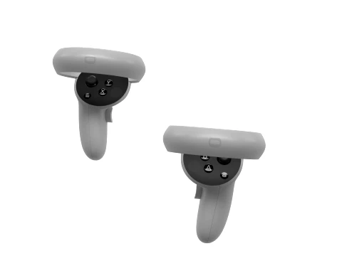 Oculus Quest 2 with Controllers 3D Model