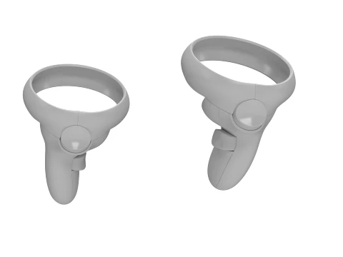 Oculus Quest 2 with Controllers 3D Model