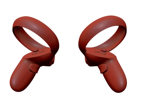 Oculus Quest 2 with Controllers 3D Model