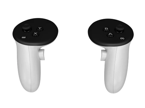 Meta Quest 3 Controllers 3D Model