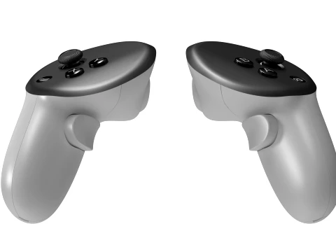 Meta Quest 3 Controllers 3D Model