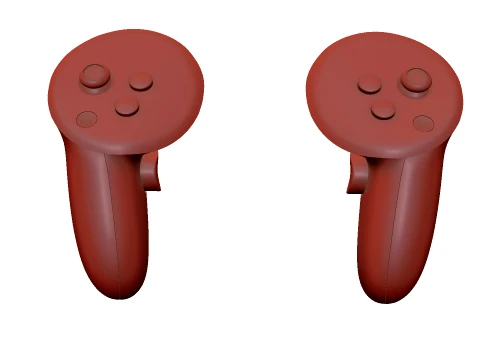 Meta Quest 3 Controllers 3D Model