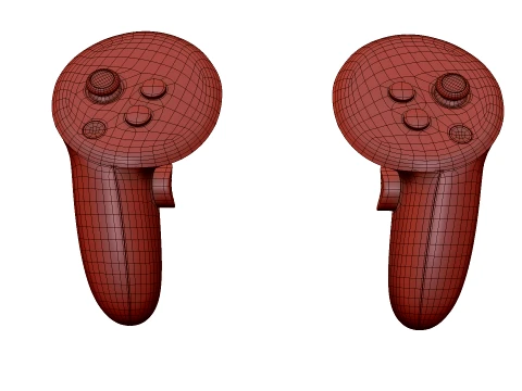 Meta Quest 3 Controllers 3D Model