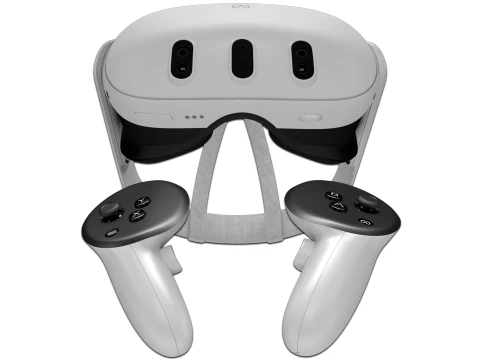 Meta Quest 3 with Controllers 3D Model