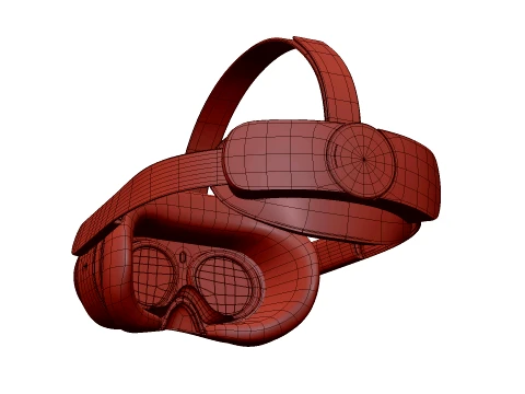 Pico 4 with Controllers 3D Model
