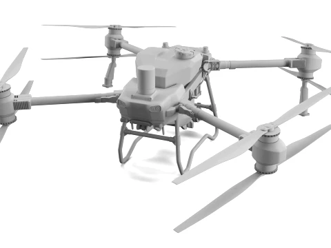 DJI AGRAS T50 Agricultural Drone 3D Model