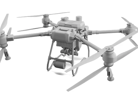 DJI AGRAS T50 Agricultural Drone 3D Model