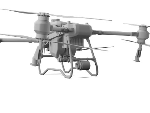 DJI AGRAS T50 Agricultural Drone 3D Model