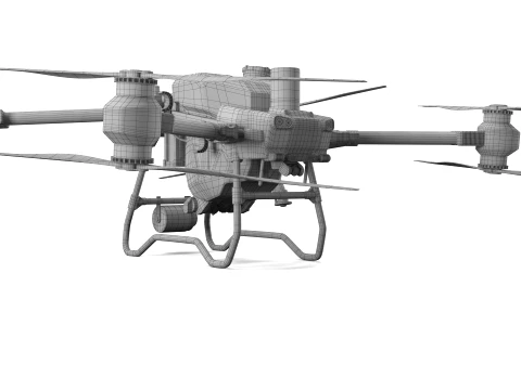 DJI AGRAS T50 Agricultural Drone 3D Model